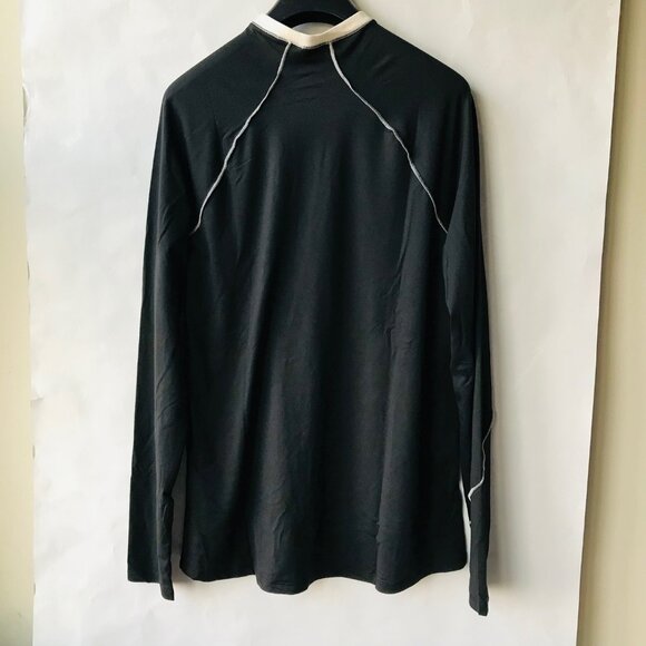 TAHARI Sport Black Long Sleeve  Logo Top Size : L  NWT  MSRP $48 - Picture 2 of 5